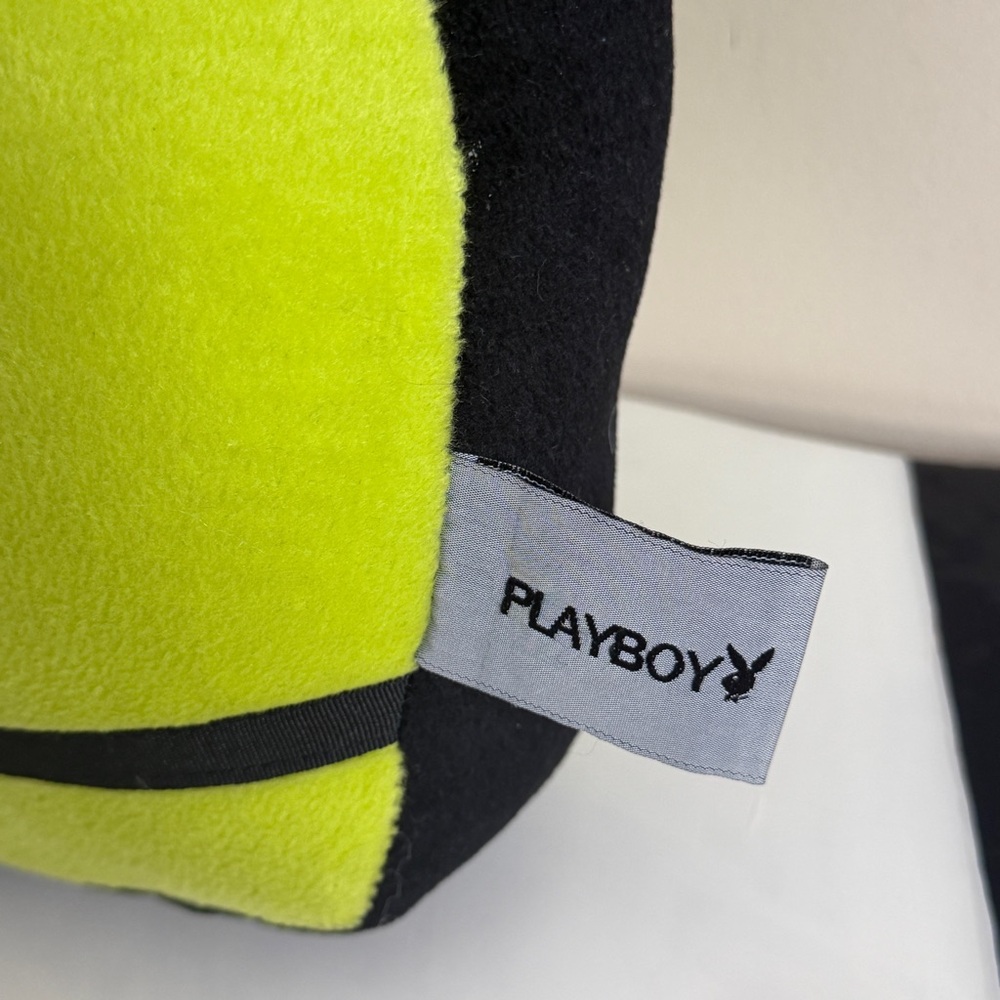 Playboy Y2K lime green bunny head pillow - Picture 8 of 15